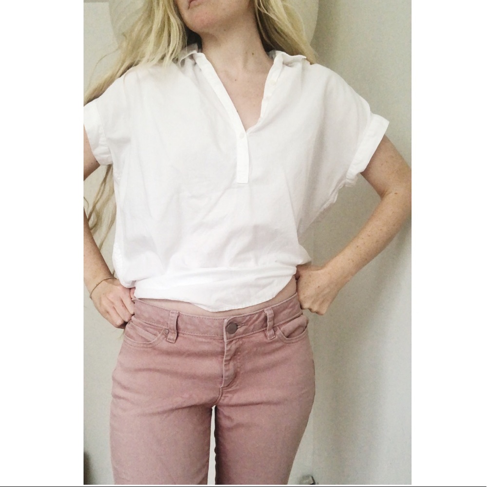 Mauve pink jeans